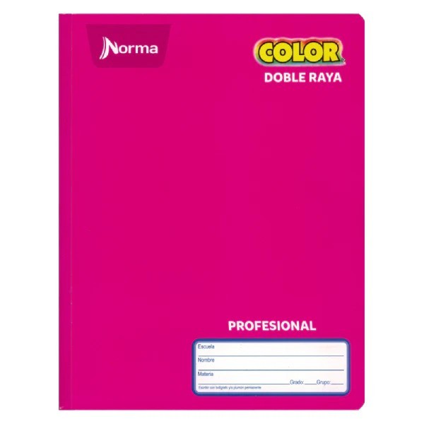 CUADERNO PROF. COLOR NORMA 581284 D.RAYA COS. 100H. PZA